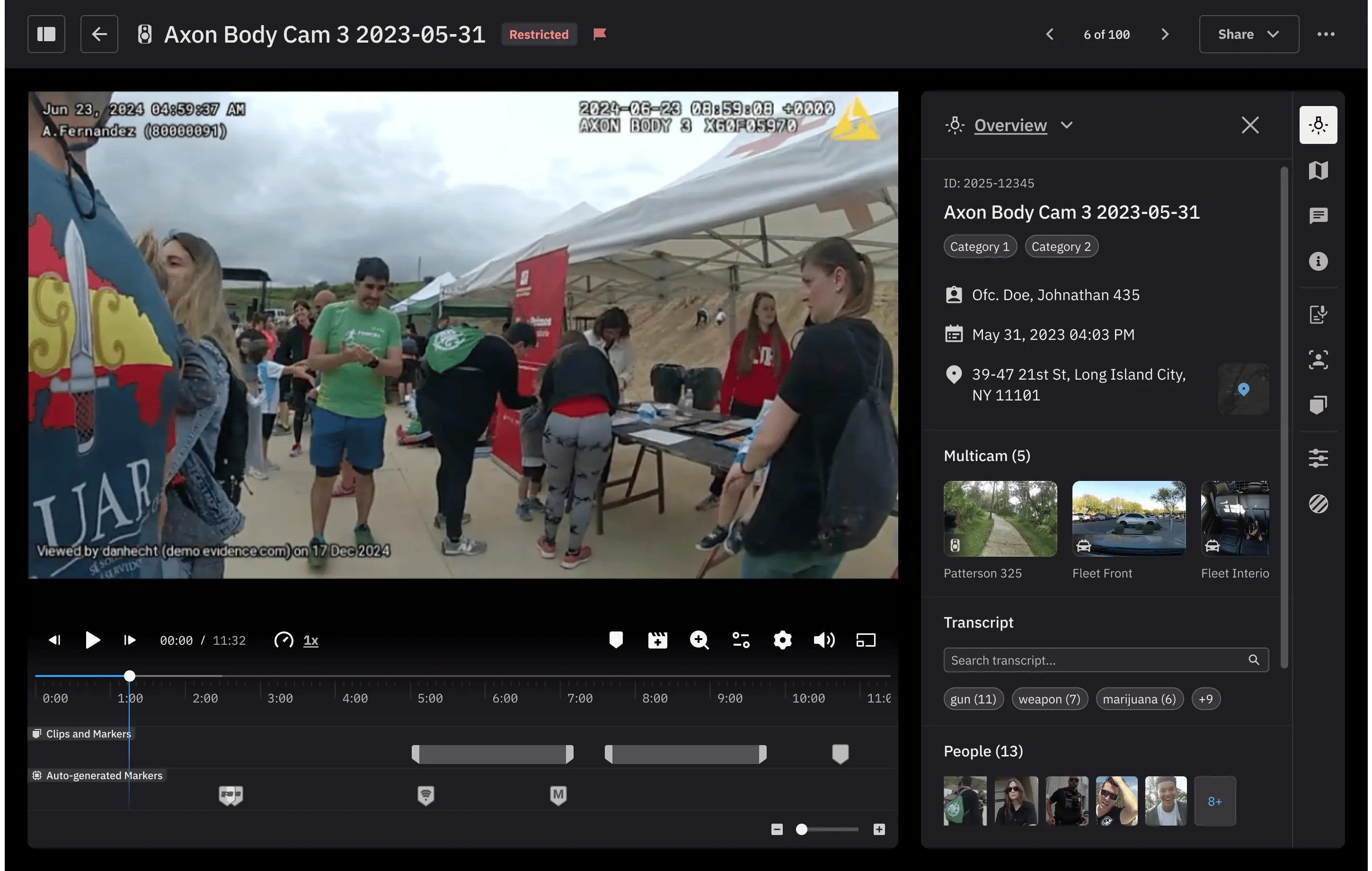 Axon OS — digital evidence management system for Axon